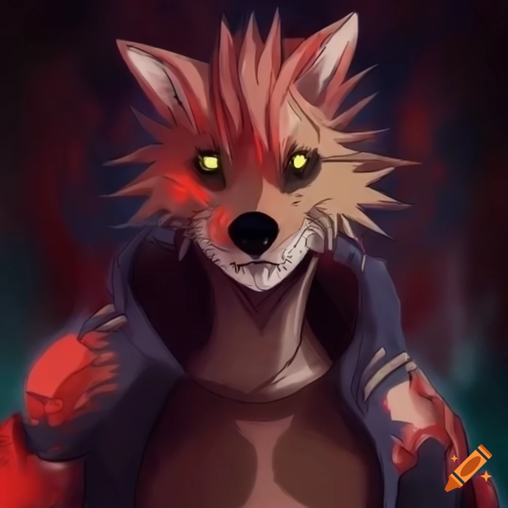 Image of a cool cyborg fox from naruto anime on Craiyon