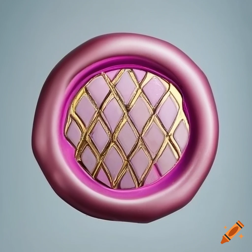 Grey Gold And Fuchsia Pink Diamond shaped Wax Seal grey-gold-and-fuchsia-pink-diamond-shaped-wax-seal