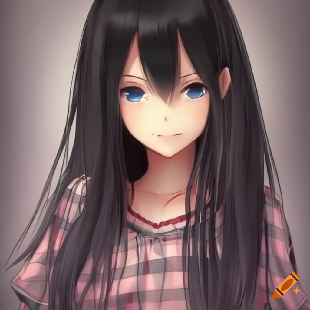anime girl in adorable pajamas