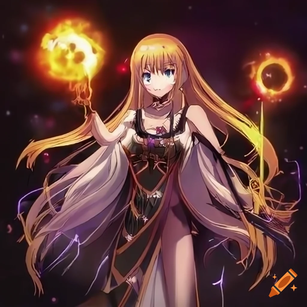 illustration of an anime light magician