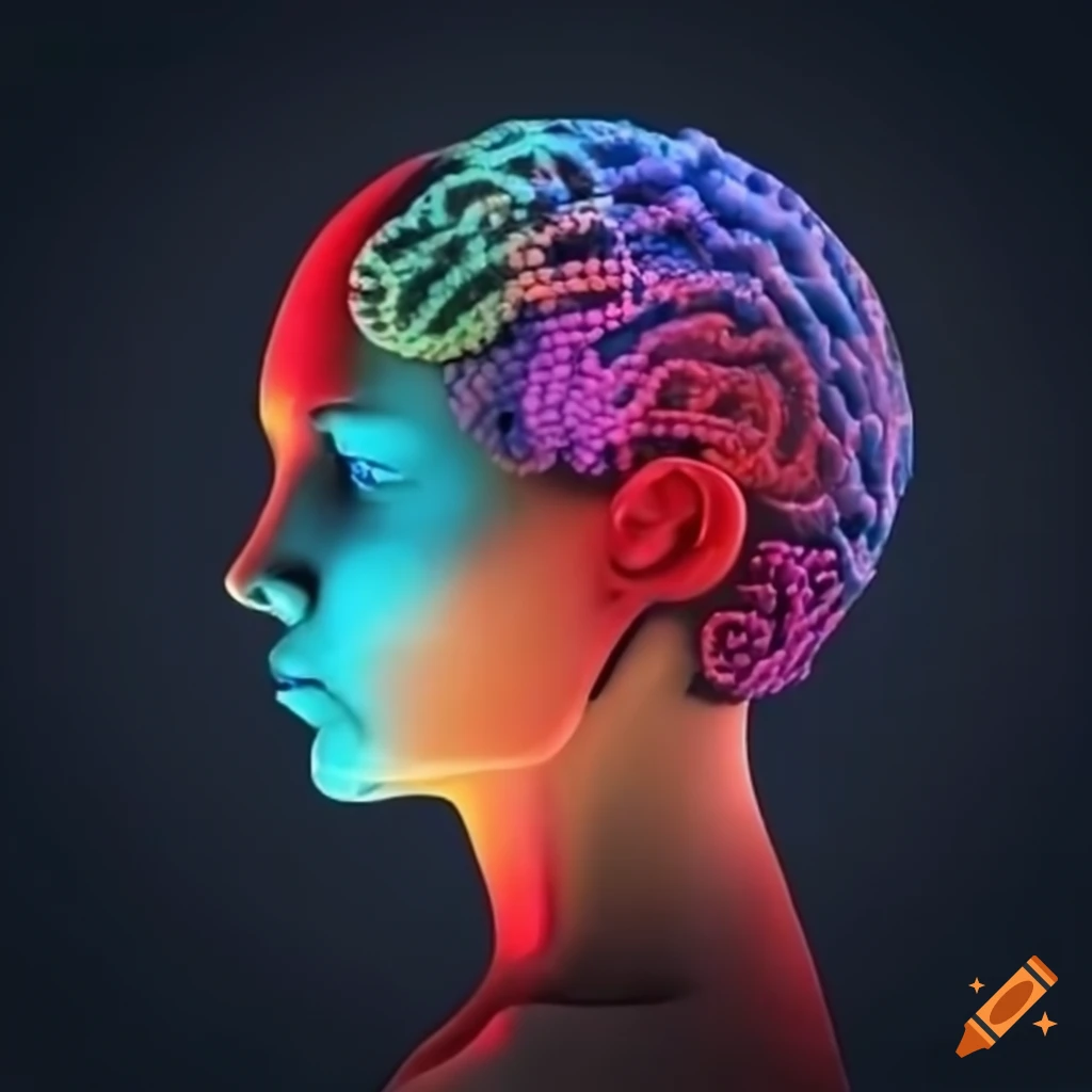Illustration representing cognitive bias on Craiyon
