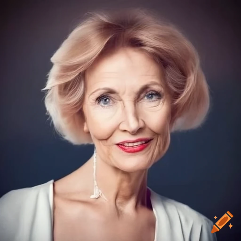 elegant portrait of a mature woman