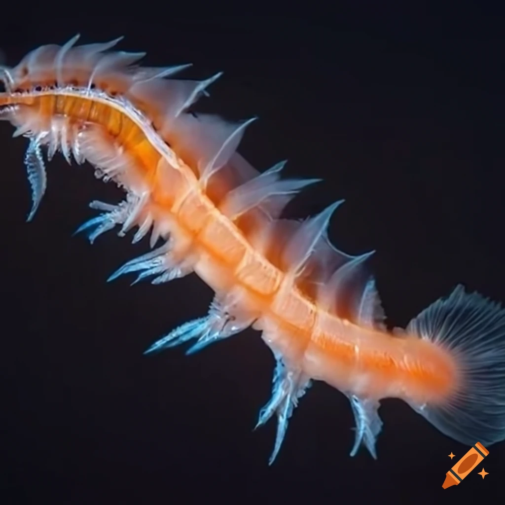 Strange worm buried in the ocean floor on Craiyon