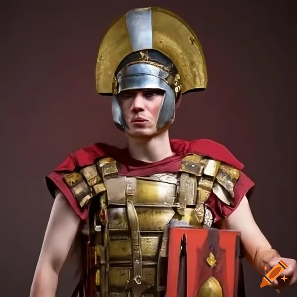 portrait of a hungry Roman Legionnaire