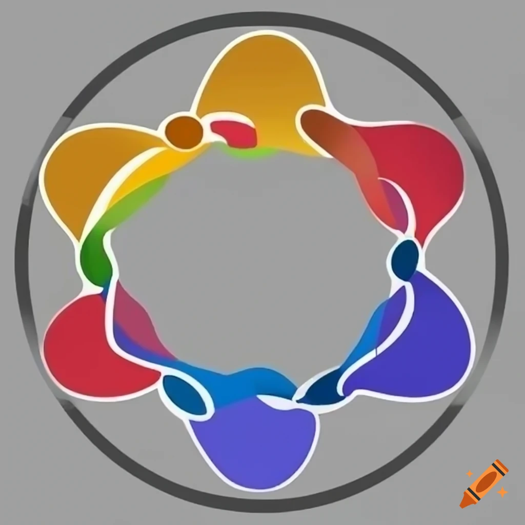 Logo representing the unity between people on Craiyon
