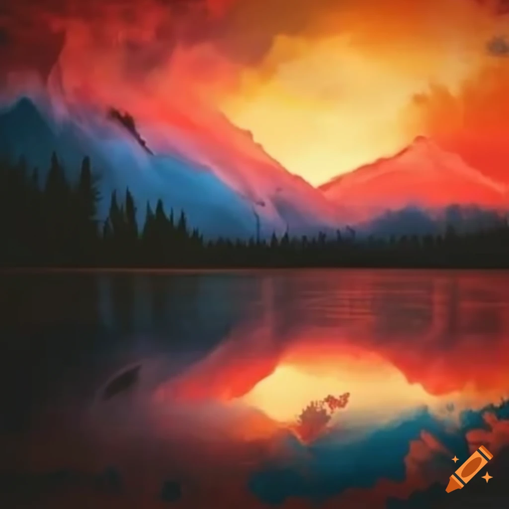paisaje tranquilo con colores neutros