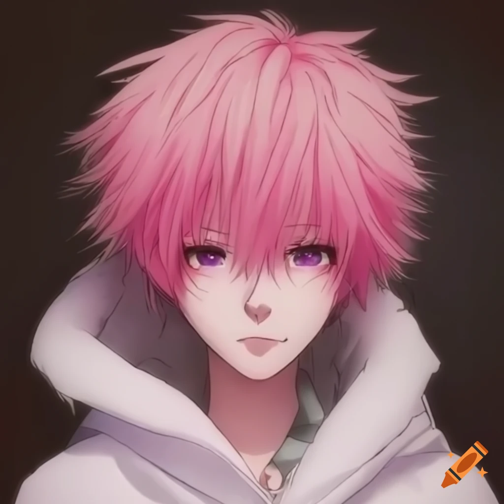 Who Has Long Pink Hair In Anime Anime boy with pink long hair and love spear on Craiyon