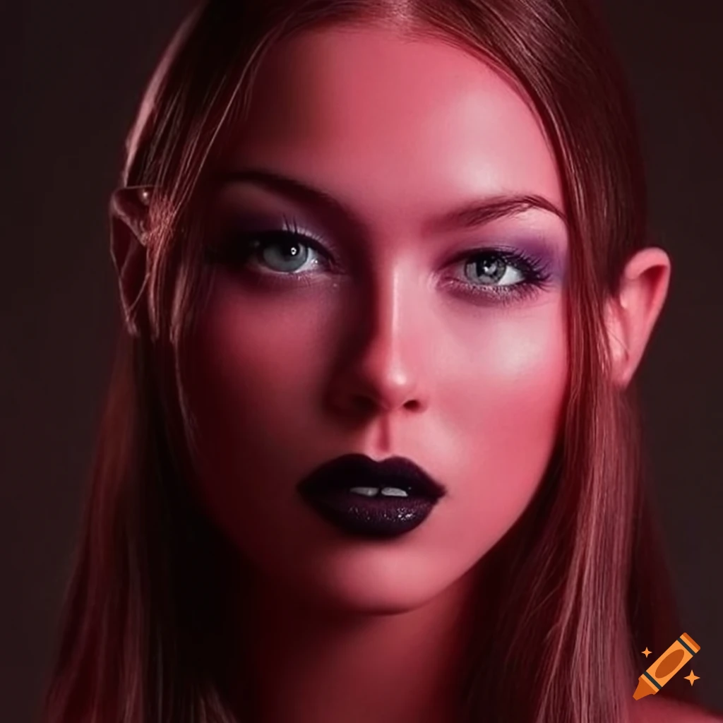photorealistic depiction of Mabel Pines as a devil