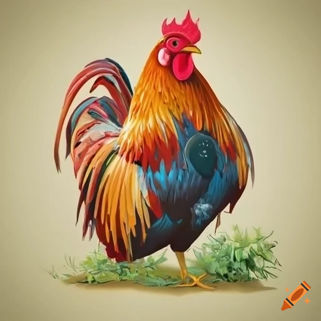 dinner invitation with a rooster theme