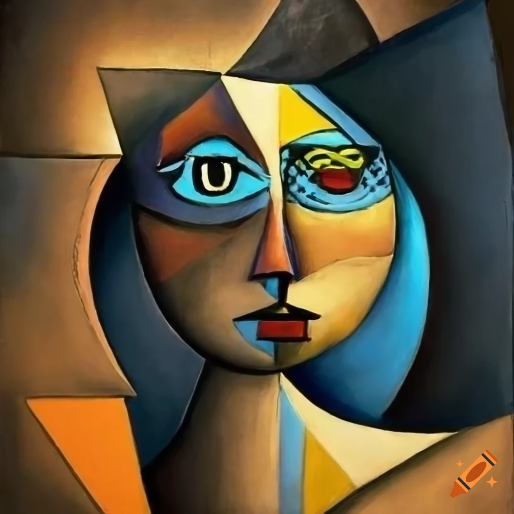 charcoal artwork with surrealistic and colorful design