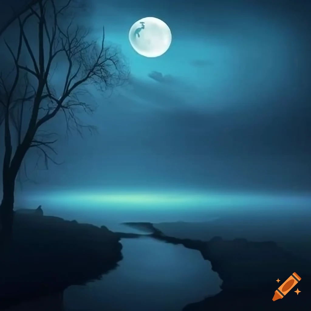 night view of a beautiful scenery
