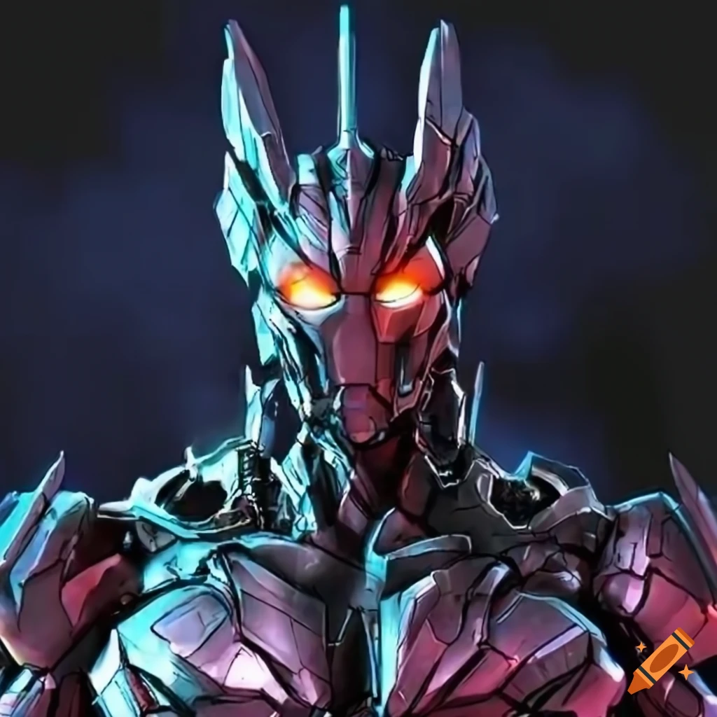 collage of Zetman, Akuma, Iron Man, and Optimus Prime