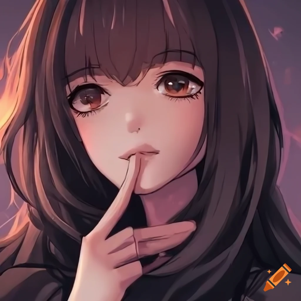 Anime Girl With Long Brown Hair And Brown Eyes Hd Wide Women Model