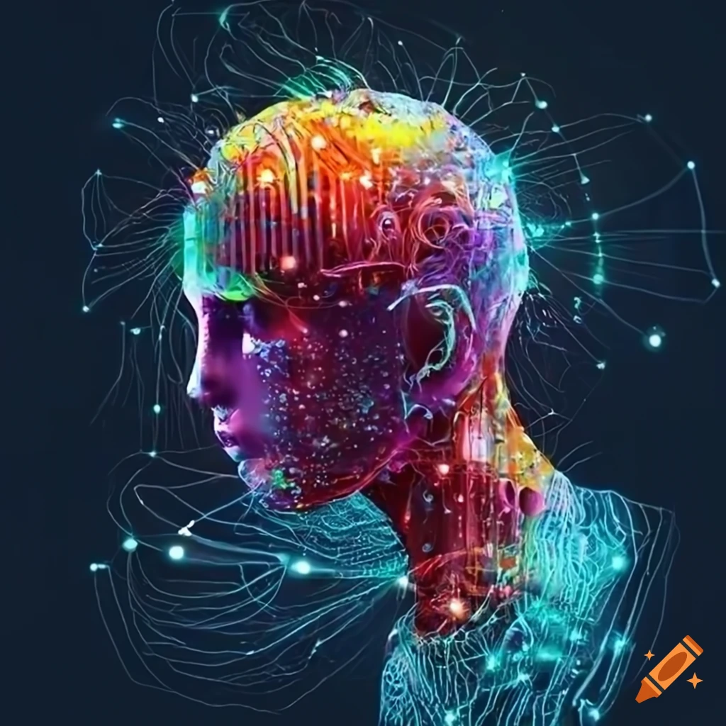 artistic representation of AI and Data connection