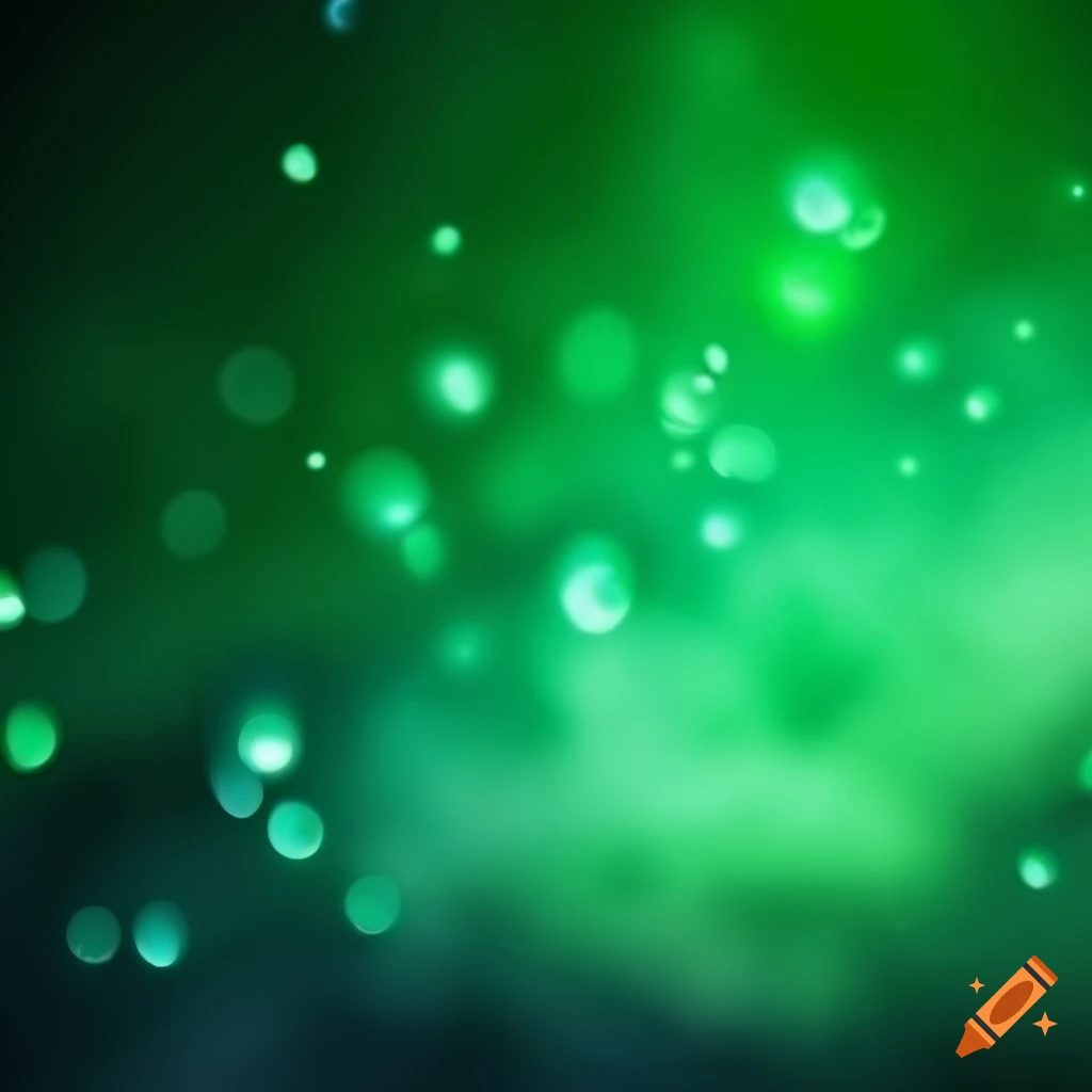 green twinkling mystical healing background