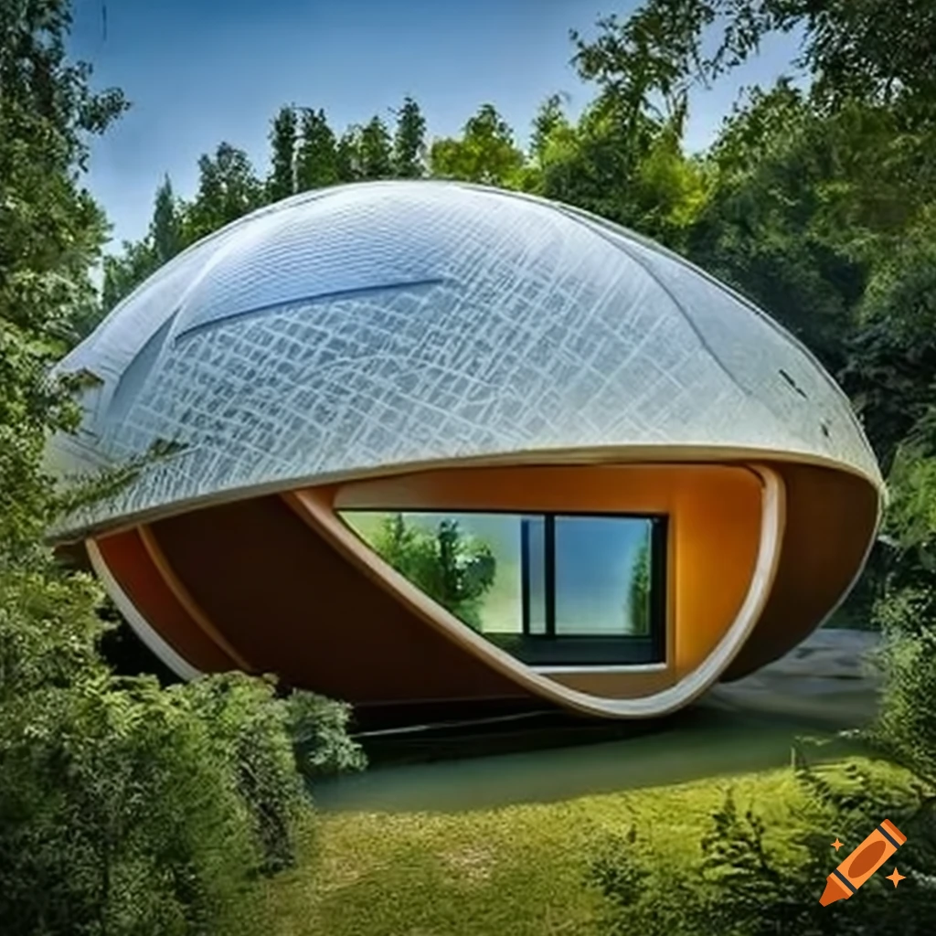image of a futuristic eco-friendly house