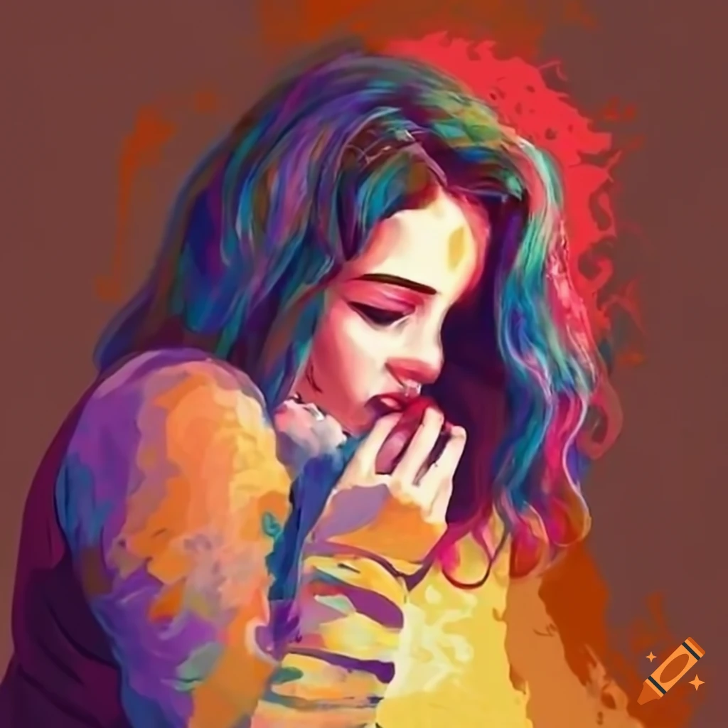 woman finding comfort in a cup of coffee