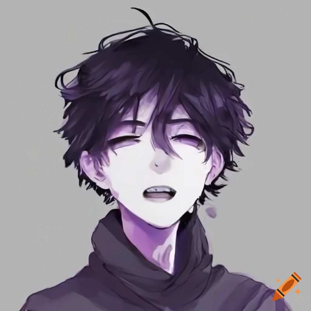 2D black and white illustration of a guy