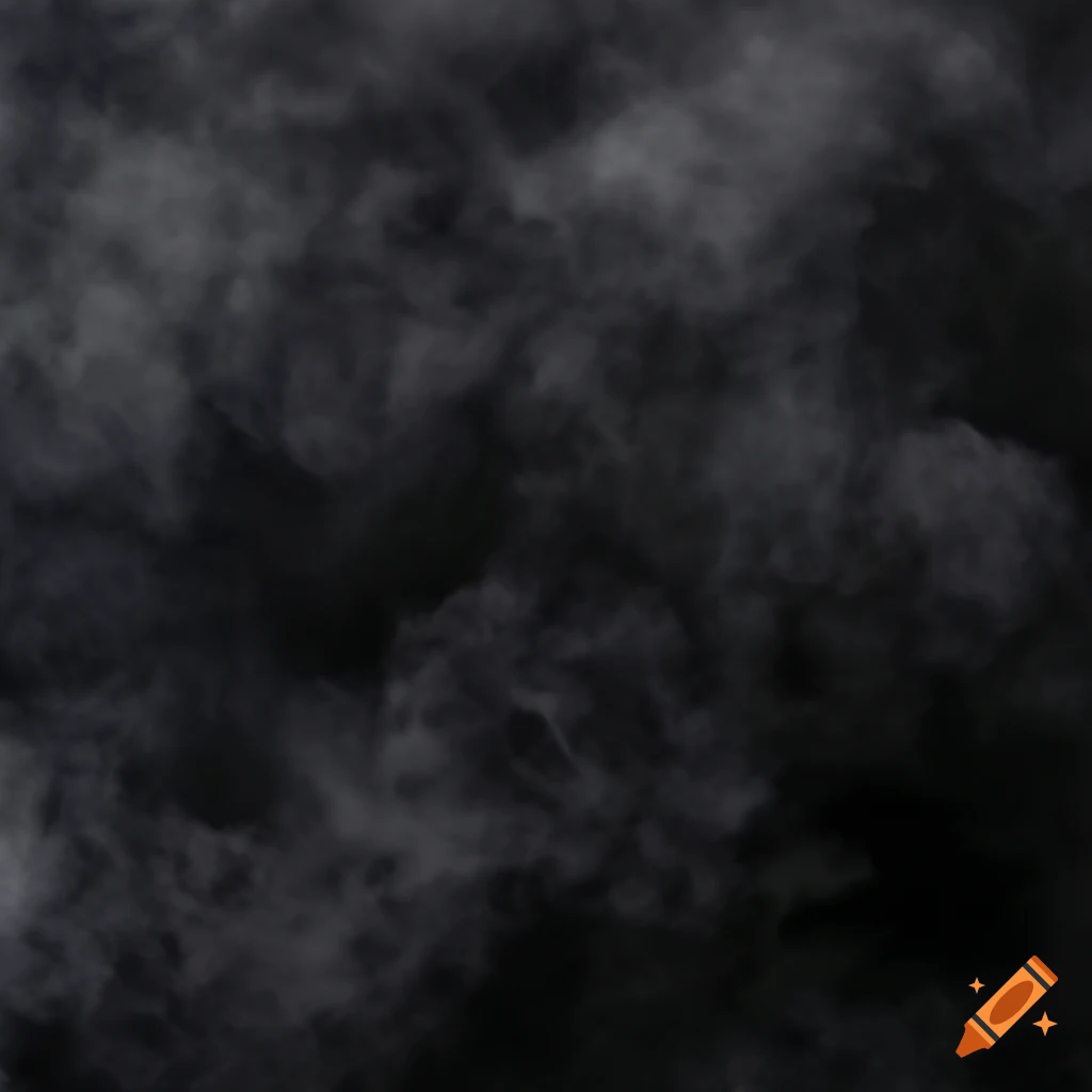 texture of black smoke particles