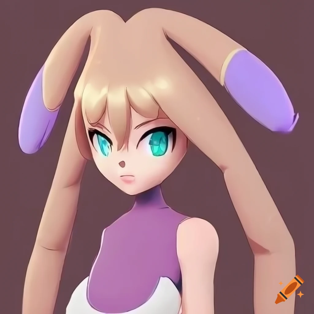 anime-style cosplay of Female Lopunny as Squirrel Girl