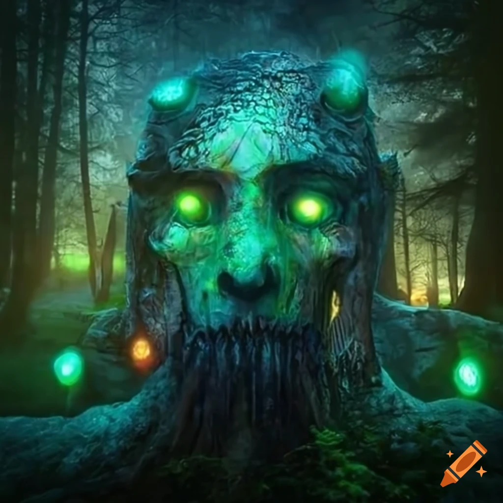 fantasy illustration of druids meeting their gods