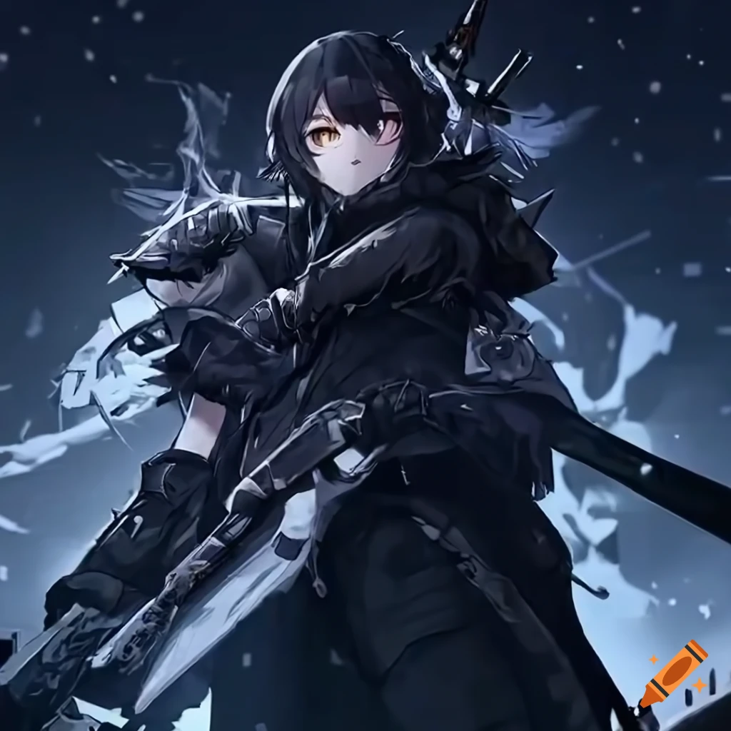 scene of heroes battling in a snowy warzone