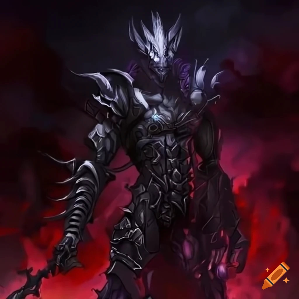 image of a powerful cybernetic dragon warrior
