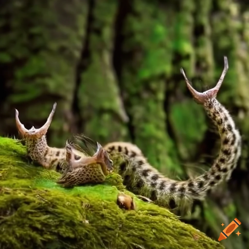 image-of-mythical-creatures-in-mossy-ruins-on-craiyon