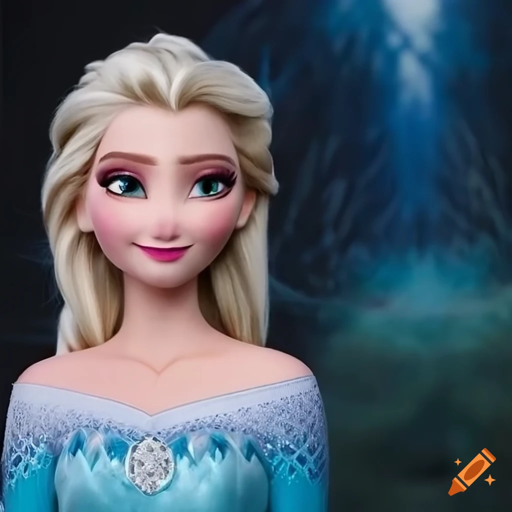 Realistic Portrait Of Elsa From Frozen On Craiyon AG4AqztlTkSJfikxEjemtg.webp