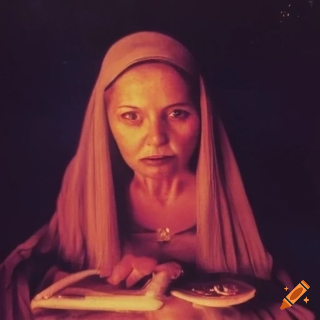 Vintage photo of a fortune teller