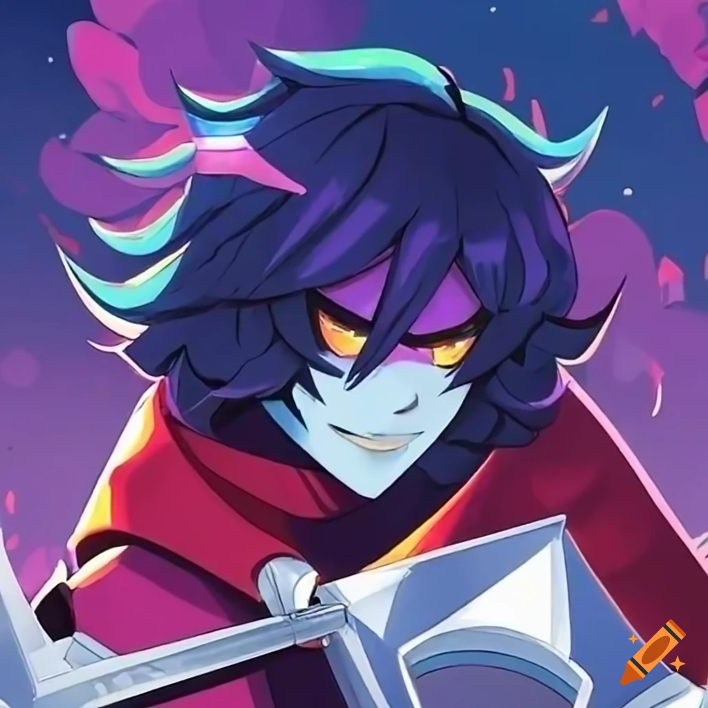 artistic composition of Kris from Deltarune