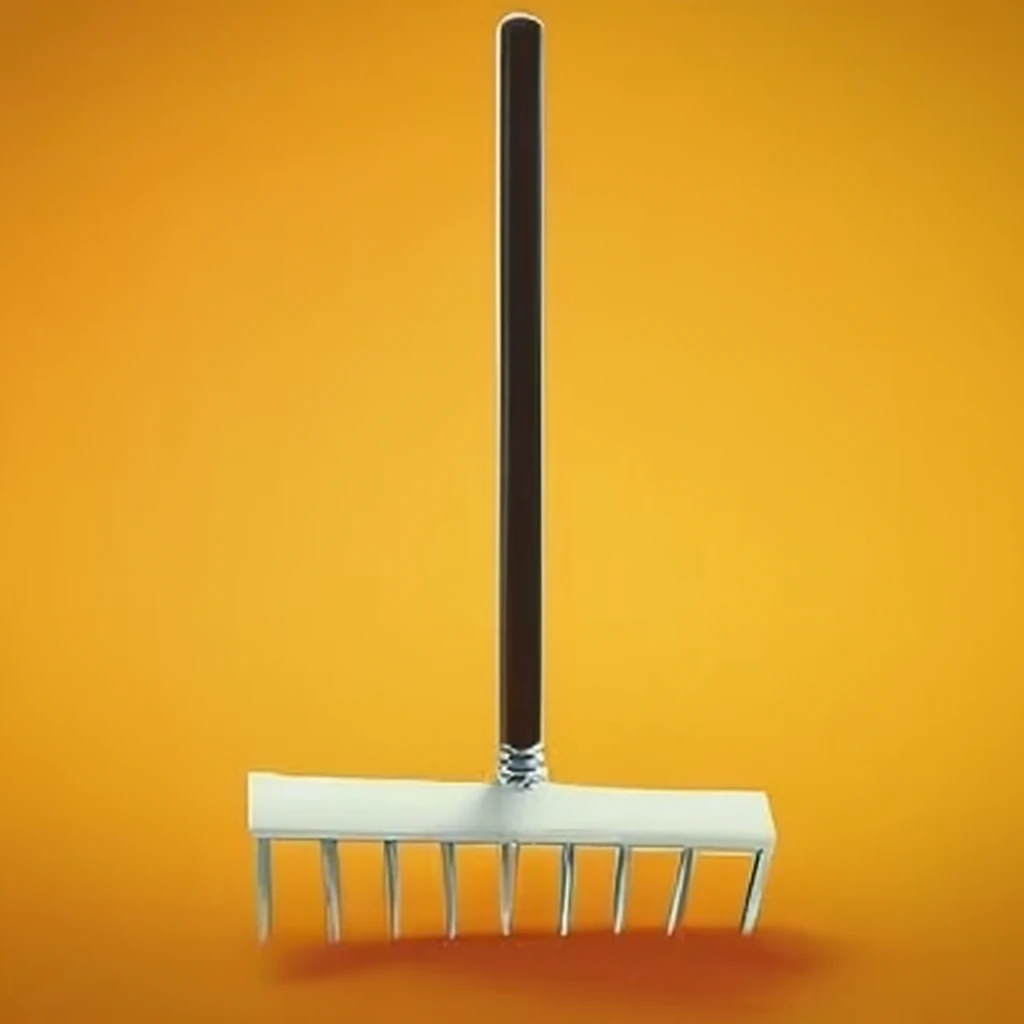 Rake for gardening and yard maintenance on Craiyon