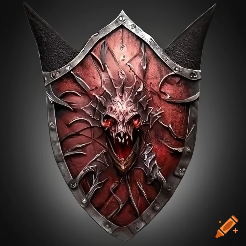 demonic knight's shield artwork