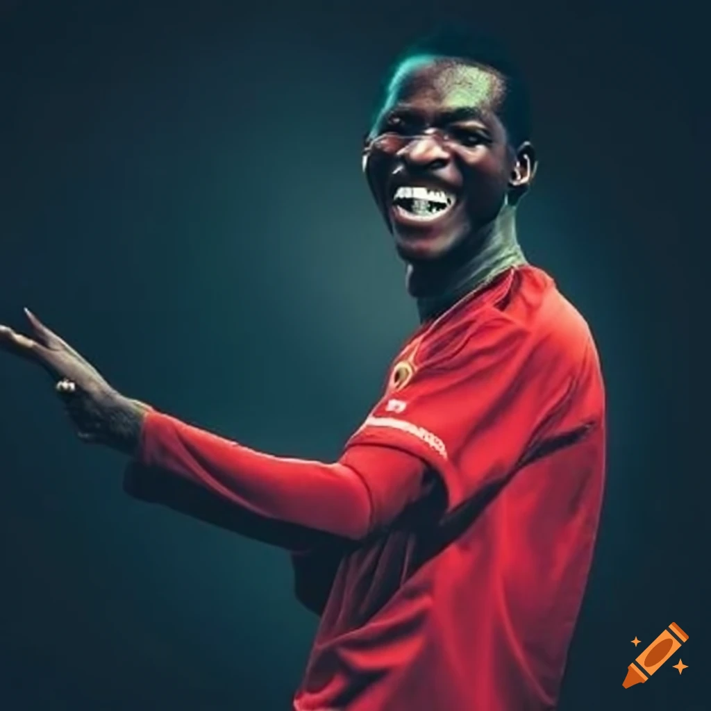 Smiling 2000s style soccer player with welldefined face on Craiyon