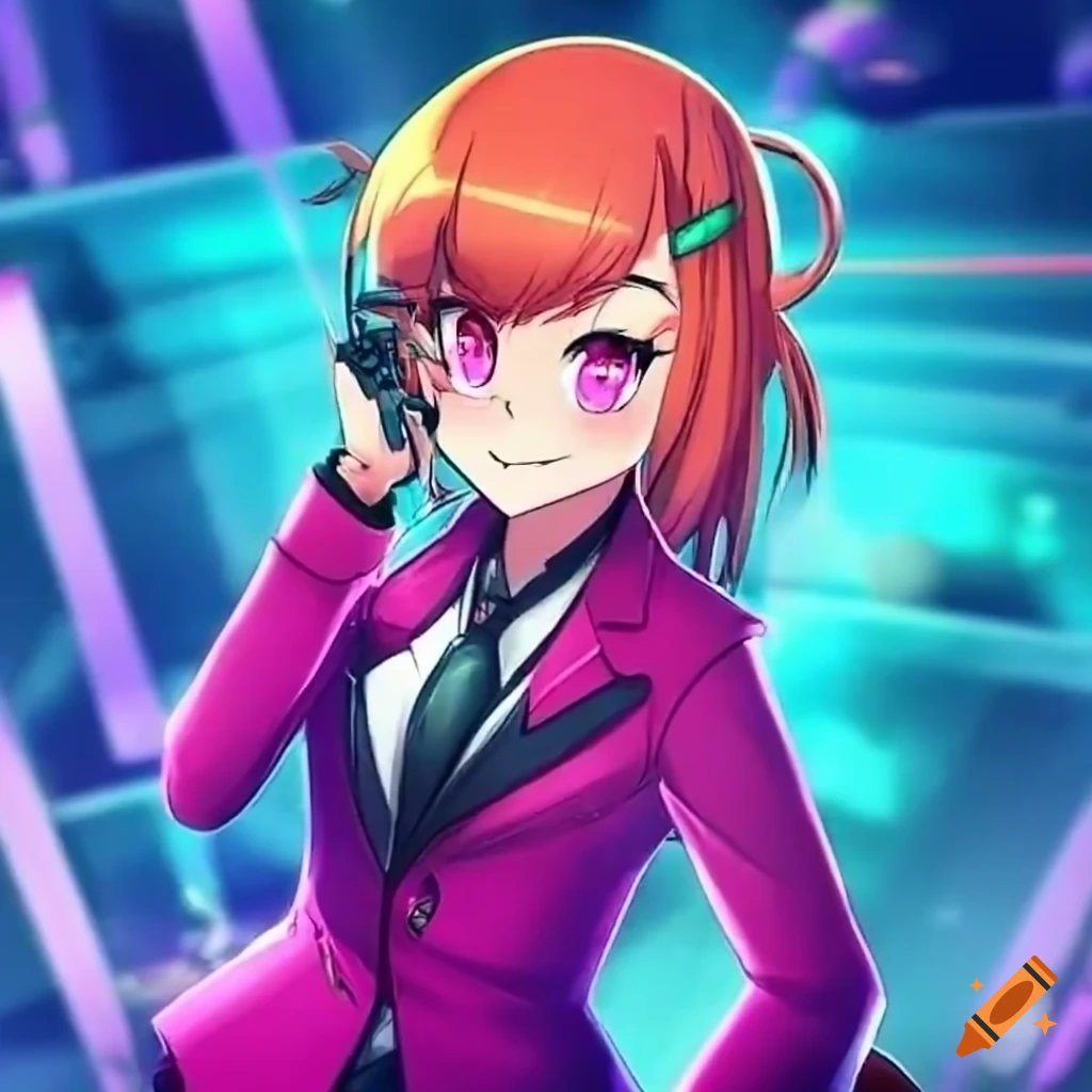 Waifu oc from pocket card jockey video game by game freak