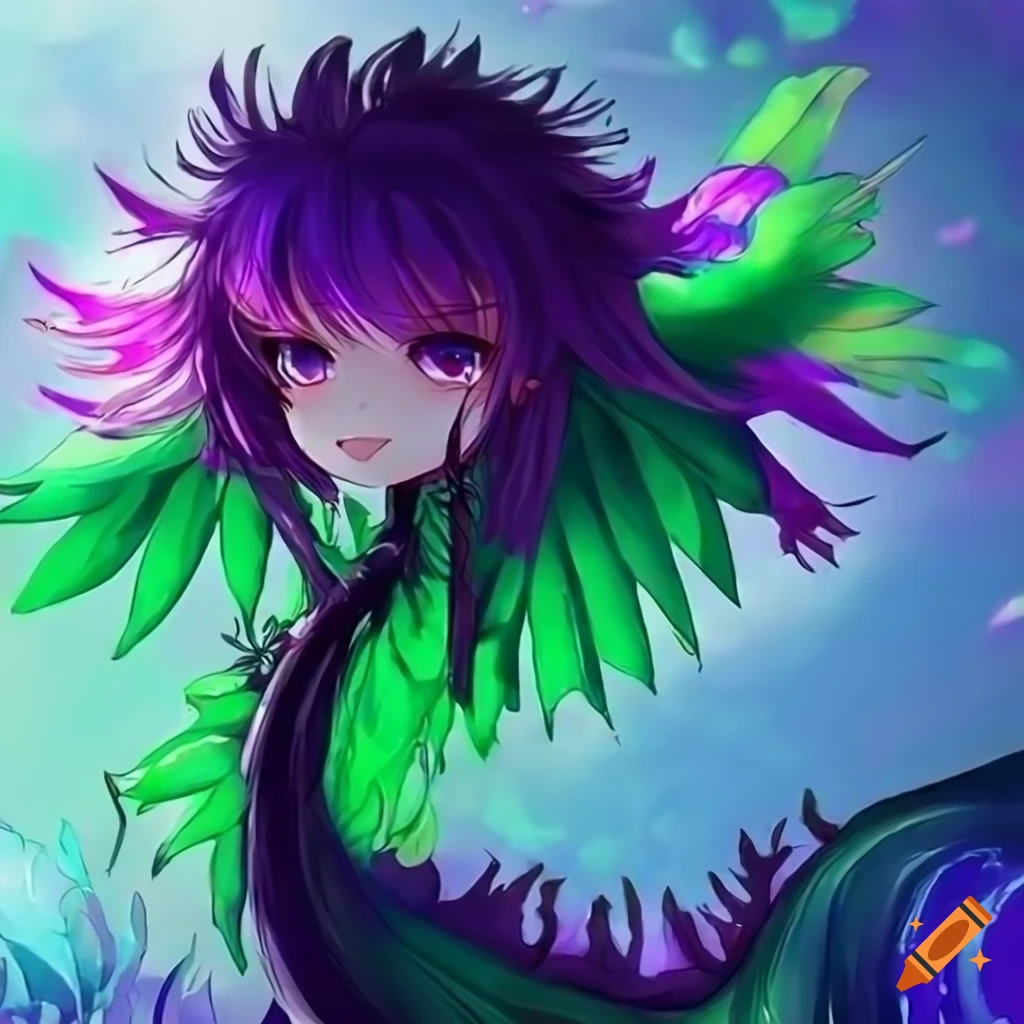 Anime purple images on