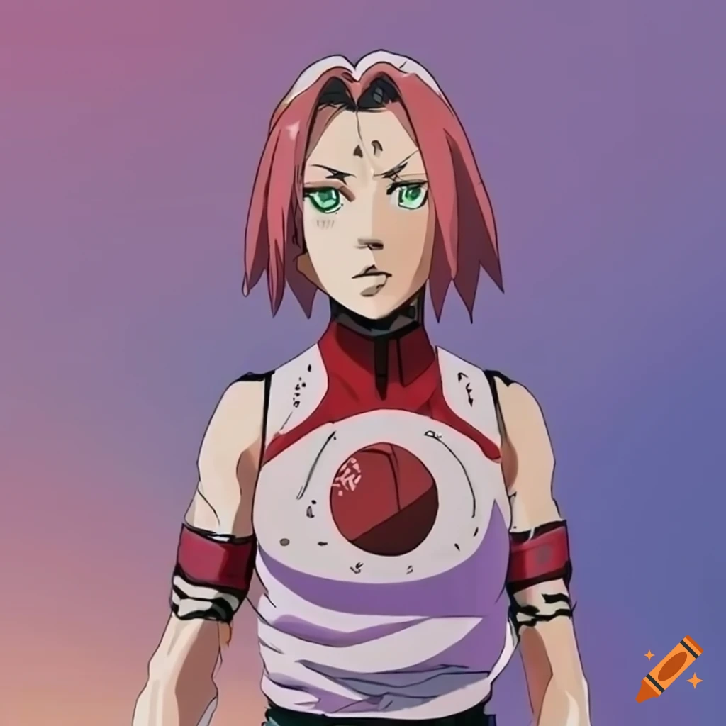 Original anime-style character inspired by sakura haruno and jojo's ...
