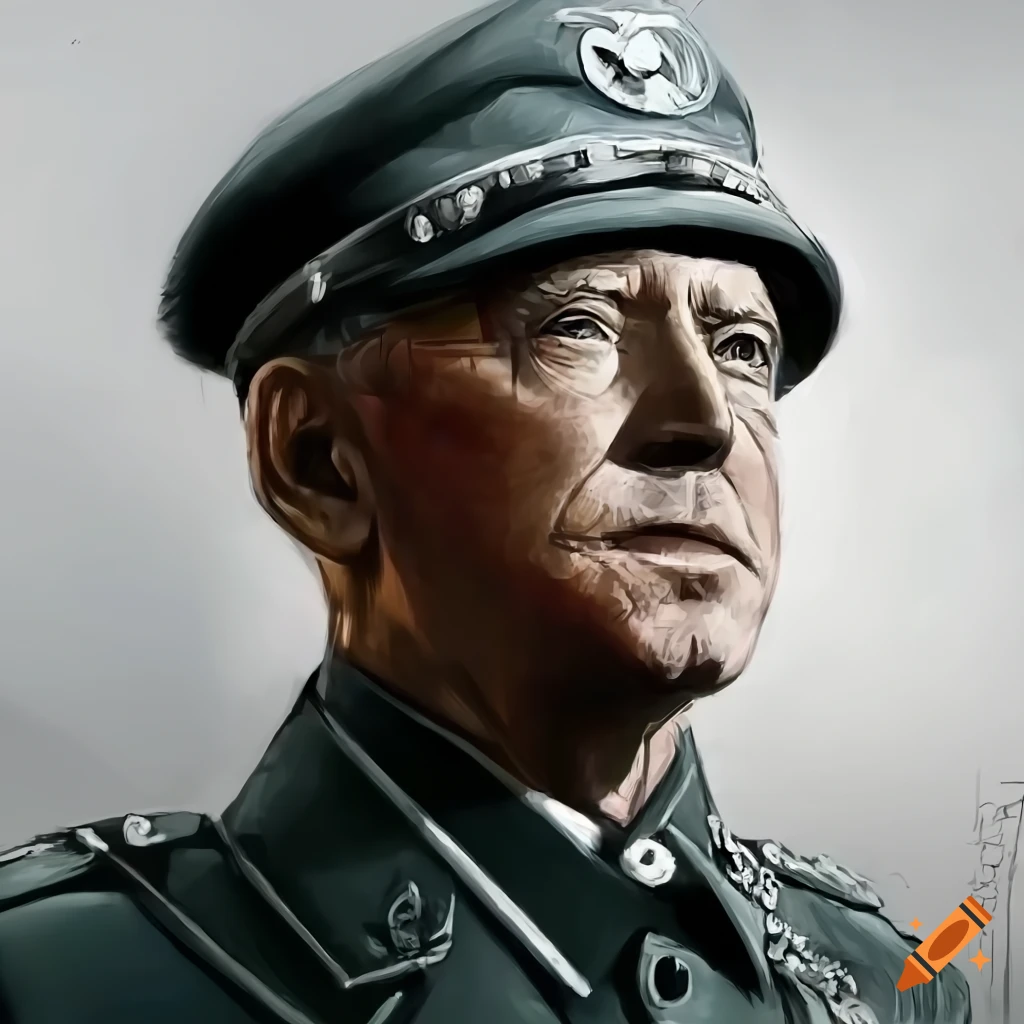 Dramatic hyper-realistic sketch of Joe Biden in a scenic setting