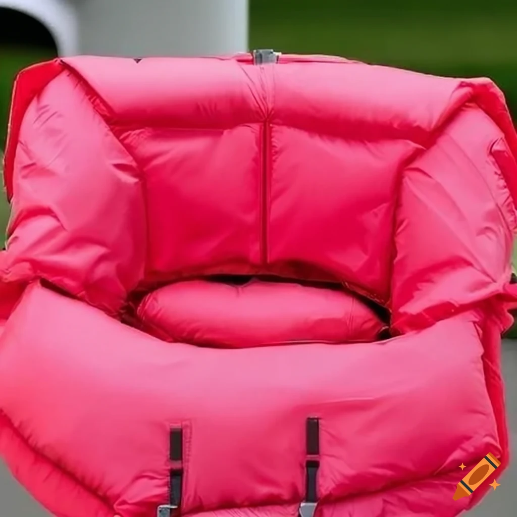 Puffy lifejacket costume on Craiyon