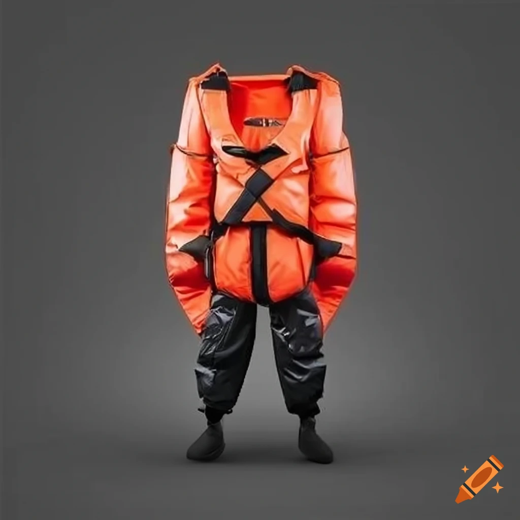 Floatation suit and lifejacket on Craiyon