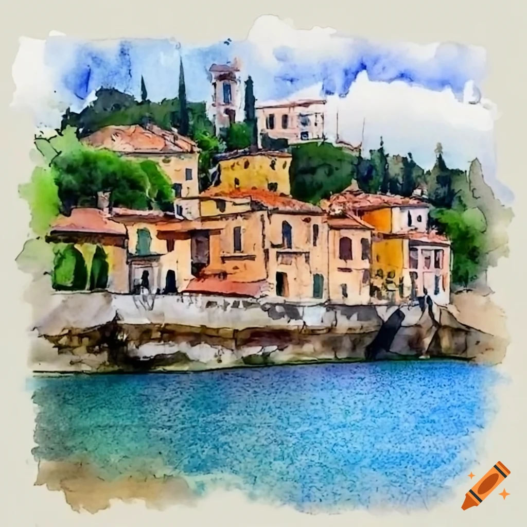 ART INDIA - Riverside village scenery drawing with oil... | Facebook
