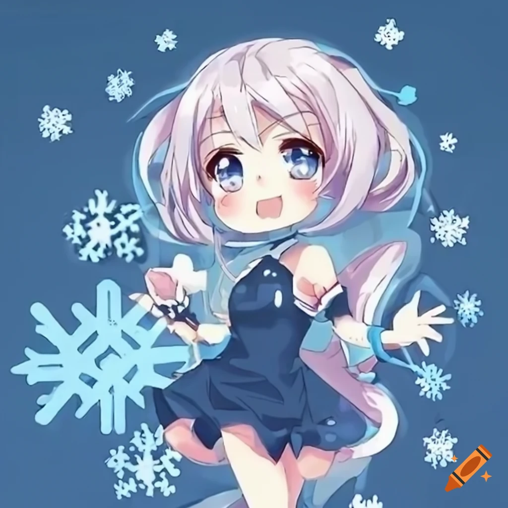Mobile wallpaper: Anime, Winter, Snowflake, Original, 567592 download the  picture for free.
