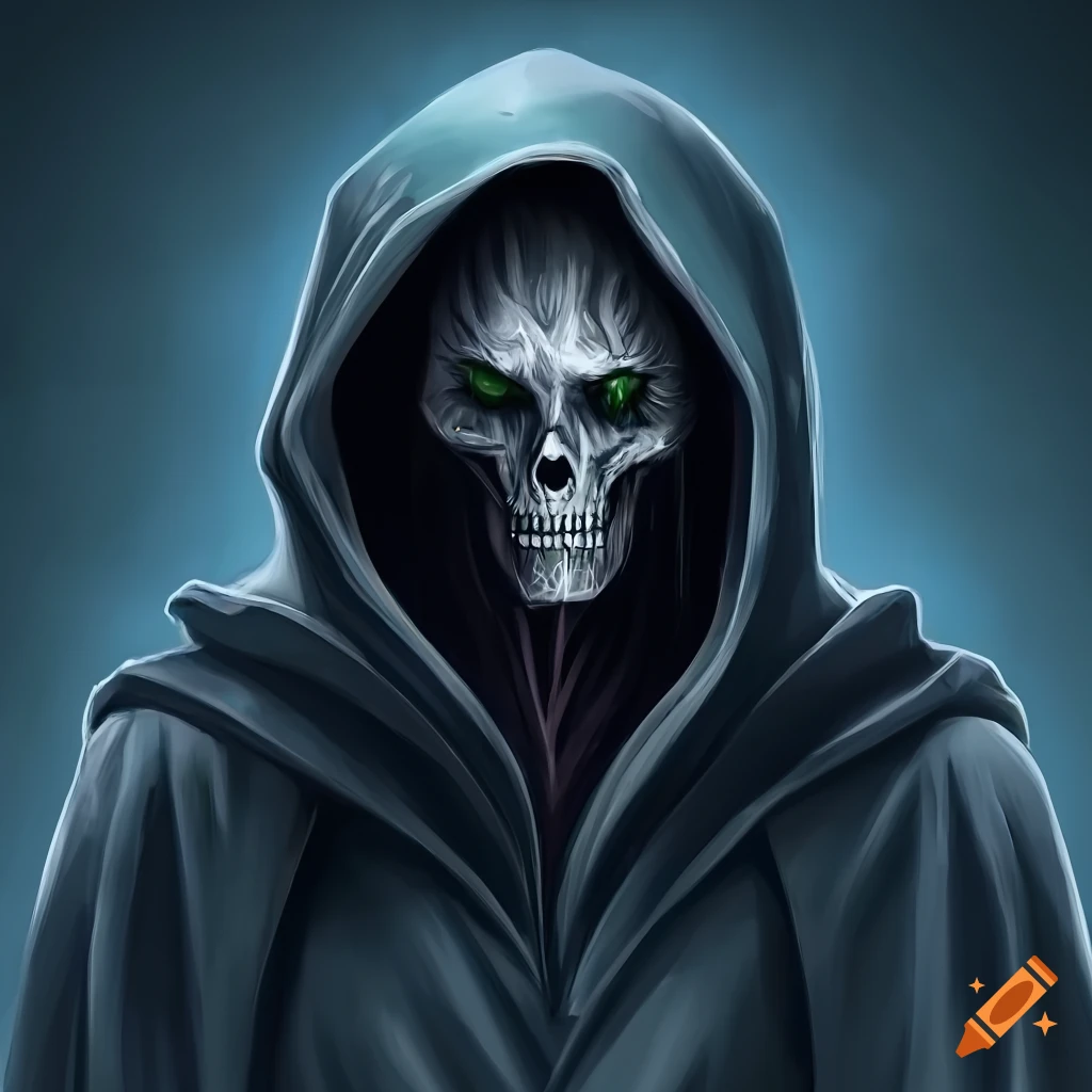 Detailed and realistic depiction of the grim reaper on Craiyon