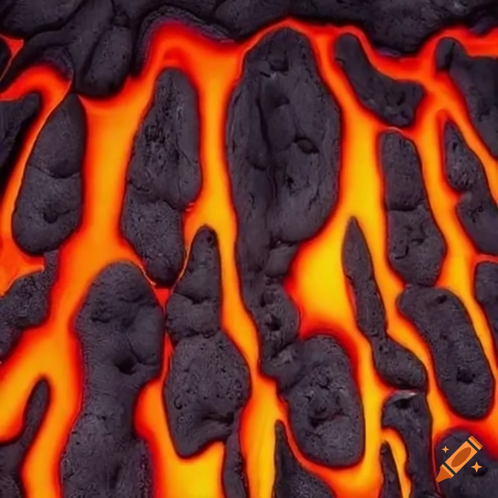 Creative depiction of 'the floor is lava' concept on Craiyon