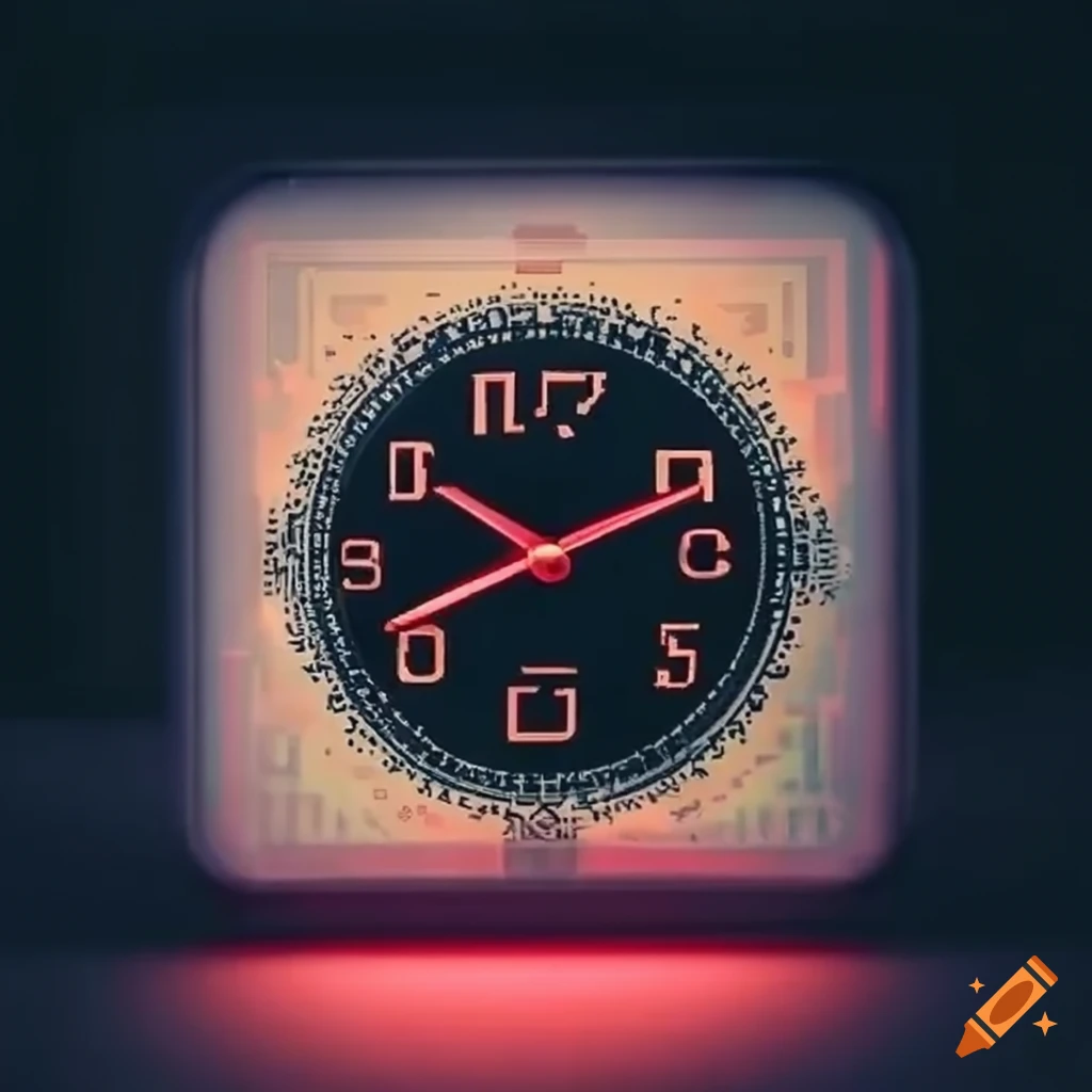 Qr code clock on craiyon