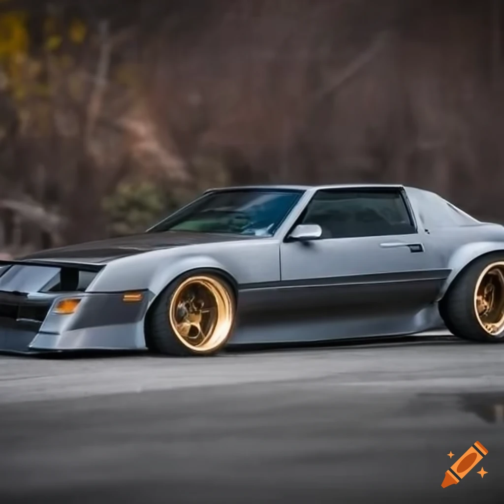 Modified 1985 3rd generation Camaro with aggressive widebody kit