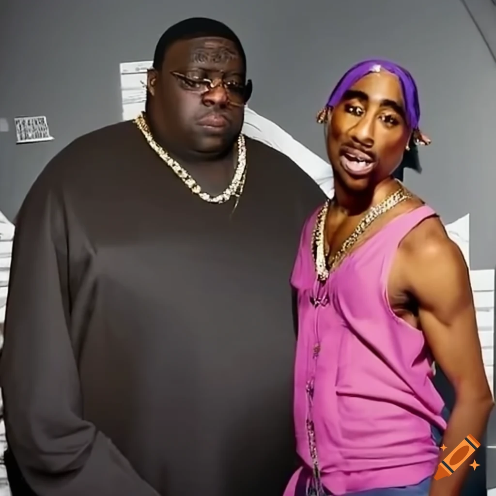 Transgender art of biggie and tupac on Craiyon
