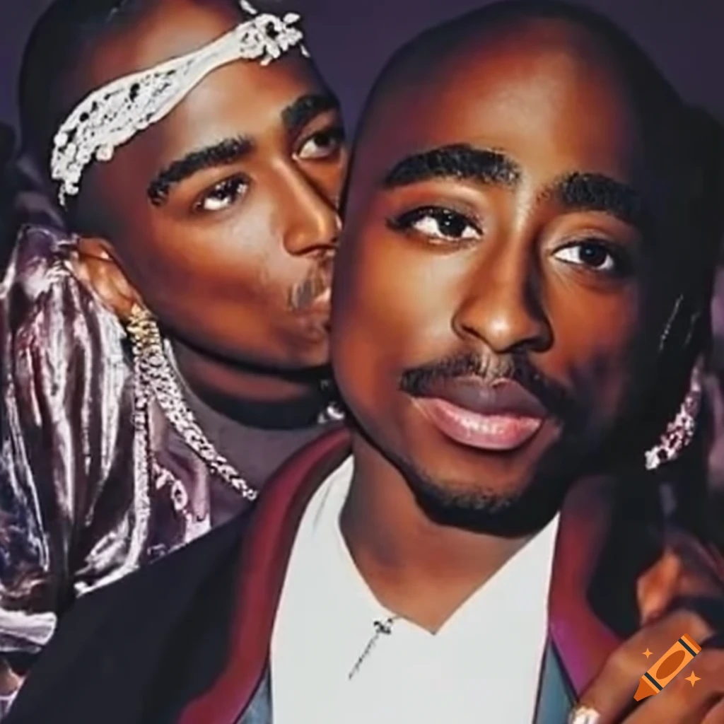 Transgender art of biggie and tupac on Craiyon
