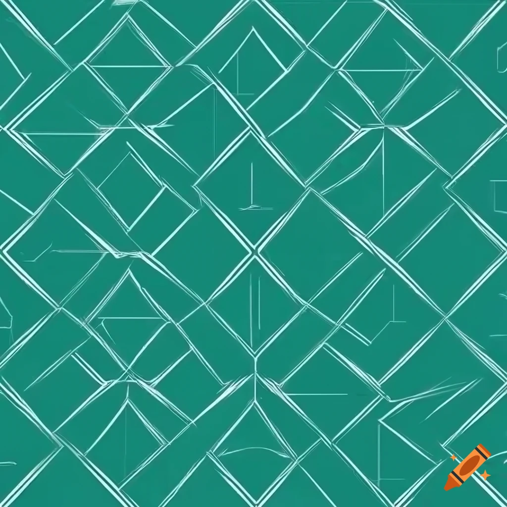 Geometric pattern with sharp and clean lines on Craiyon