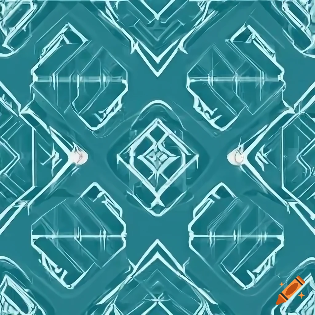 Geometric pattern with sharp and clean lines on Craiyon